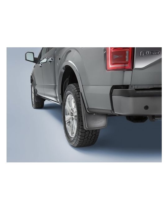 Ford Splash Guards - Rear - Molded - Carbon Black
