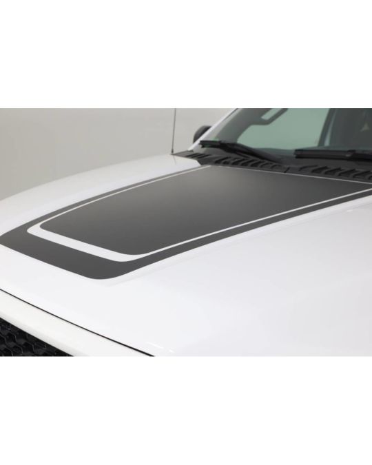 Ford Graphics Kit - Matte Black Hood Decal