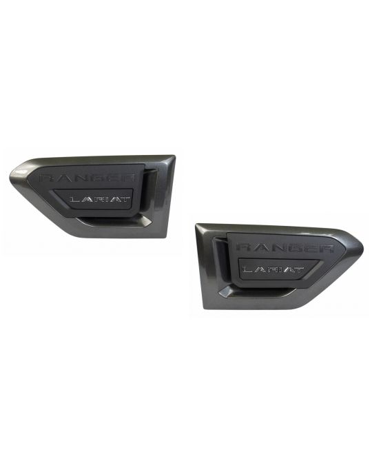 Ford Fender Vents - Magnetic Gray With Chrome Lariat