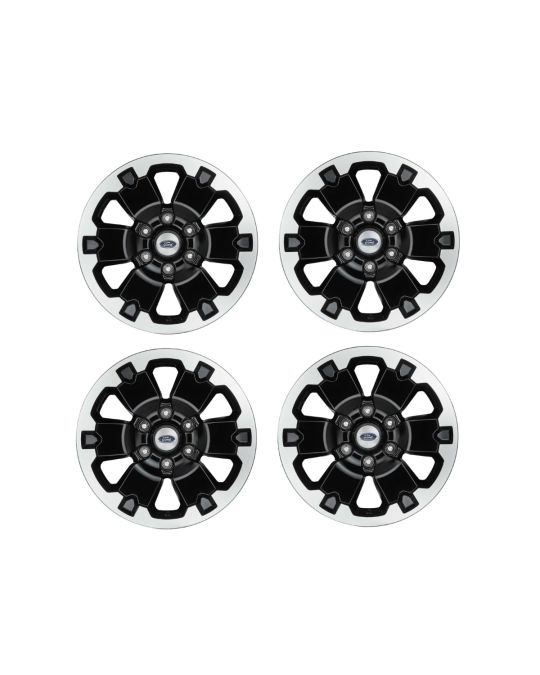 Ford Wheel - 18" Black Machine Faced - Set of 4