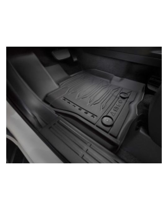 Ford Floor Liner - Black, 4-Piece Set, For Super Cab