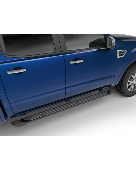 Ford Black Painted 5 Inch Angular Side Step Bars For SuperCab