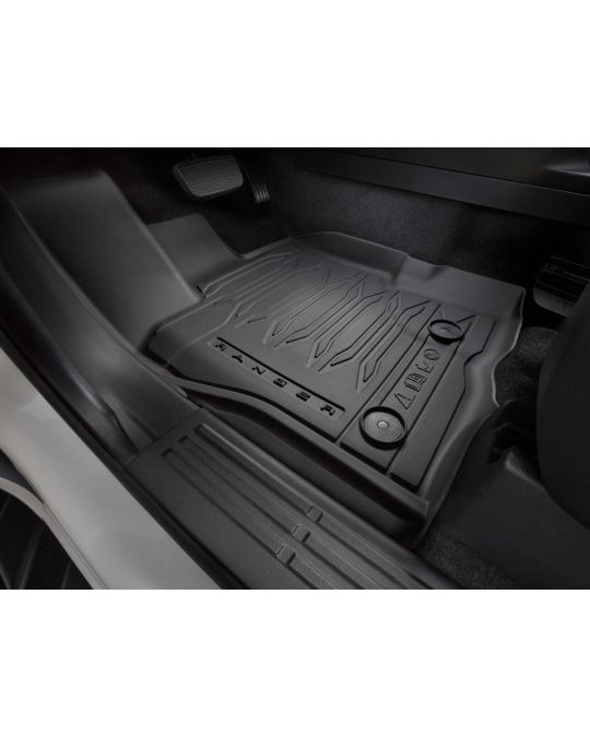 Ford Floor Liners - Black - 4-Piece Set - Crew Cab
