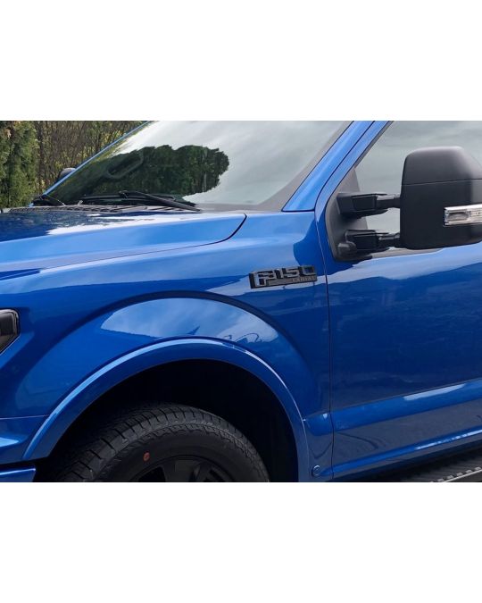 Ford Fender Emblem - Black Pack Lariat - Left