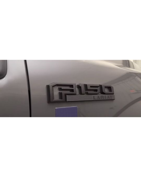 Ford Fender Emblem - Black Pack Lariat - Right