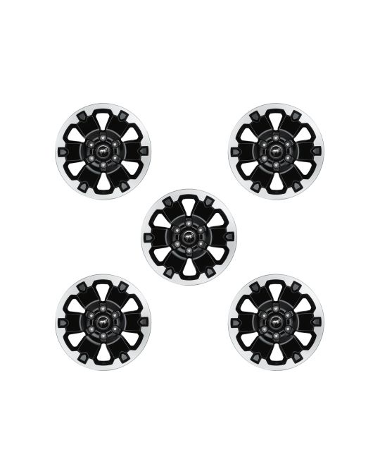 Ford Performance Wheel Kit Set Of Five 18" x 8.0" Gloss Black Machine Faced