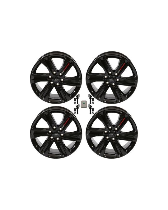 Ford Performance Wheel 20" x 8.5" Gloss Black 6-Spoke Kit Of 4