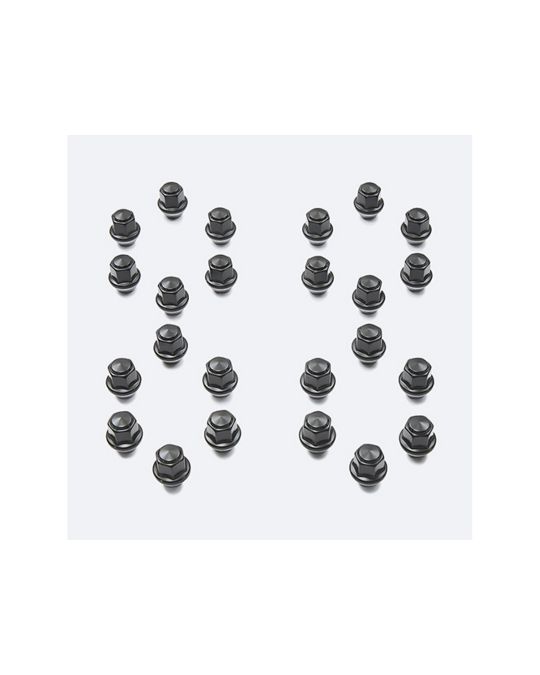 Ford Performance Black Lug Nut M12x1.5 Kit Of 24