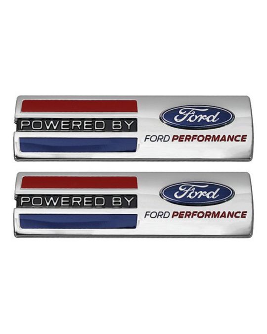 Ford Performance Fender Badges Set Of Two With Powered By Ford Performance Logo
