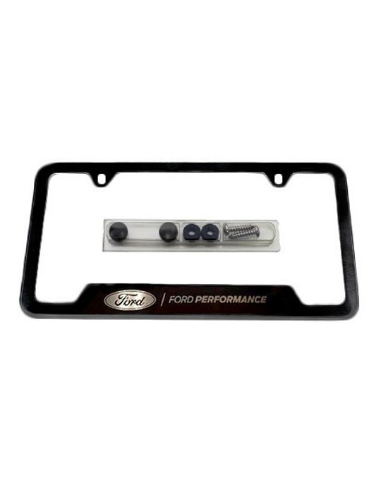Ford Performance License Plate Frame - Black Stainless Steel