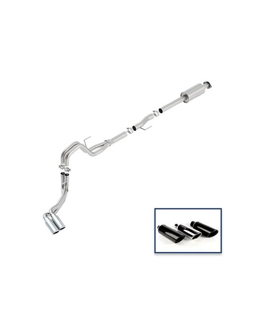 Ford Performance Exhaust System - 2.7L Extreme - Side Exit -  Chrome