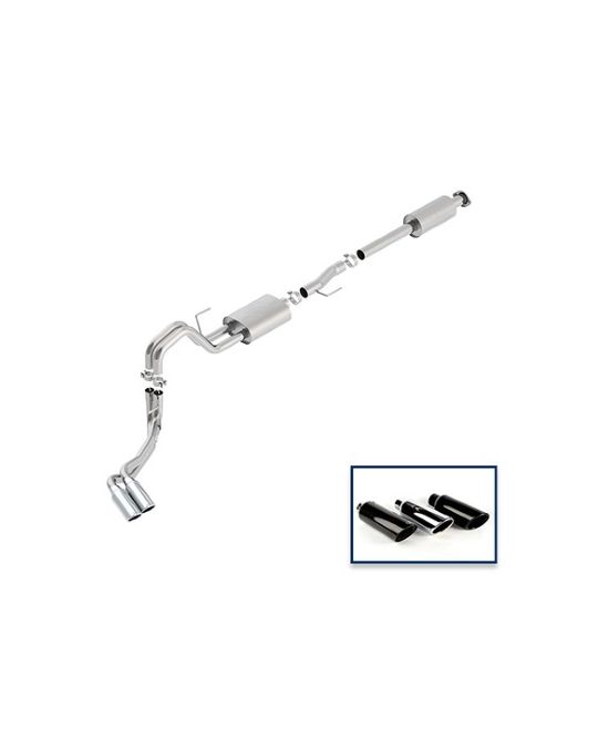 Ford Performance Exhaust System - 2.7L Touring - Side Exit - Chrome