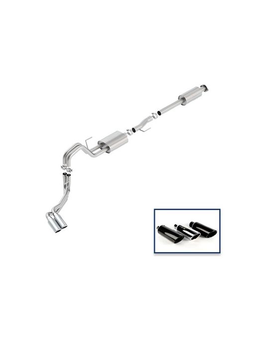 Ford Performance Exhaust System - 3.5L Sport - Side Exit - Chrome