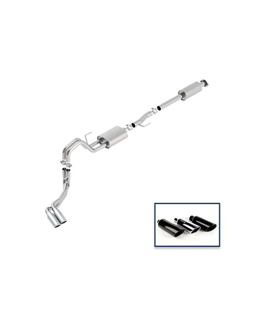 Ford Performance Exhaust System - 3.5L Touring - Side Exit - Chrome