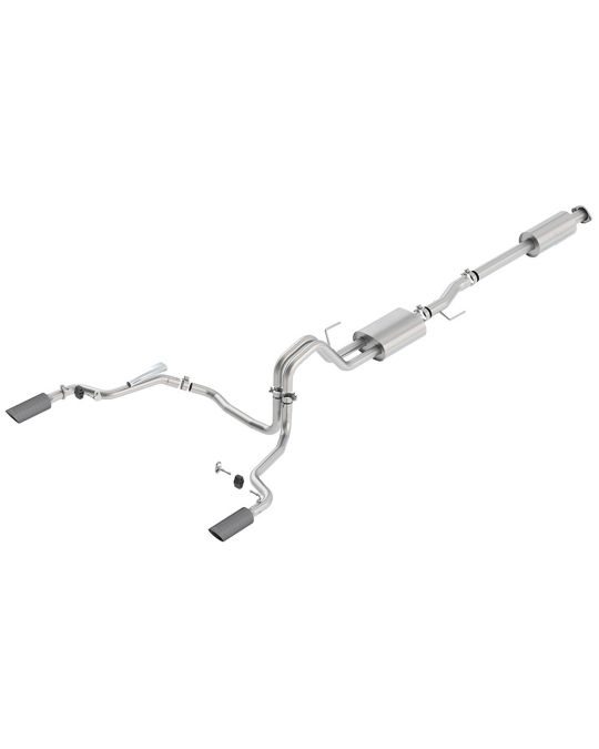 Ford Performance 2.7L 3.5L 5.0L Cat-Back Sport Exhaust System Rear Exit With Carbon Fiber Exhaust Tips