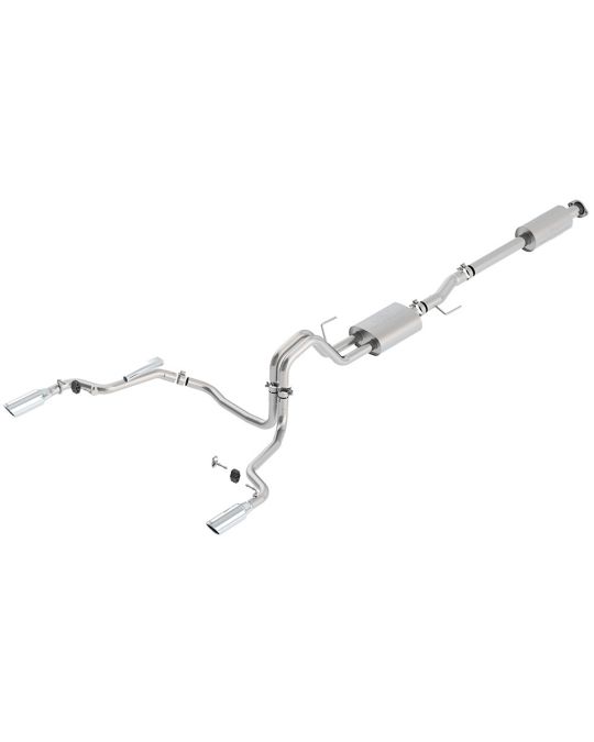 Ford Performance 2.7L 3.5L 5.0L Cat-Back Touring Exhaust System Rear Exit With Chrome Plated Stainless Steel Exhaust Tips