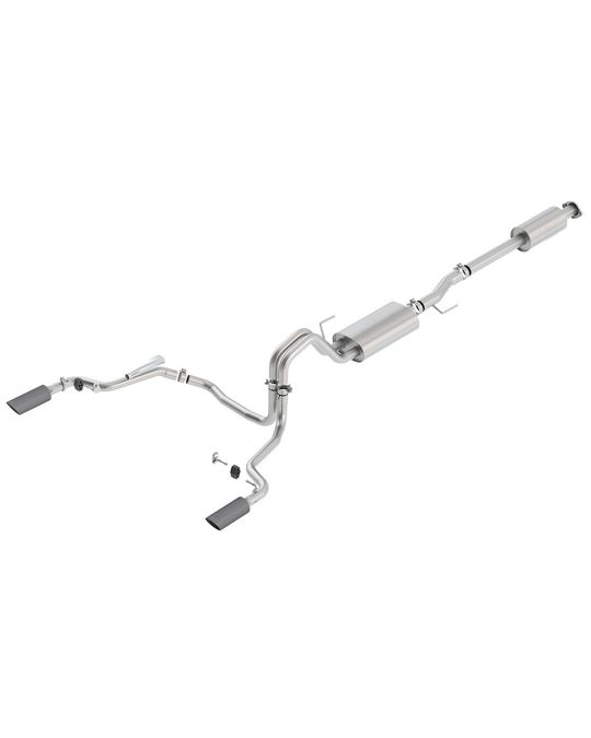 Ford Performance 2.7L 3.5L 5.0L Cat-Back Touring Exhaust System Rear Exit With Carbon Fiber Exhaust Tips