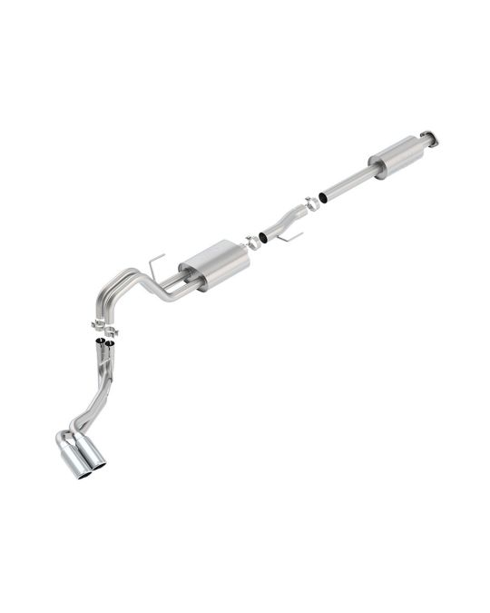 Ford Performance 2.7L 3.5L 5.0L Cat-Back Sport Exhaust System Dual Side Exit With Chrome Plated Stainless Steel Exhaust Tips
