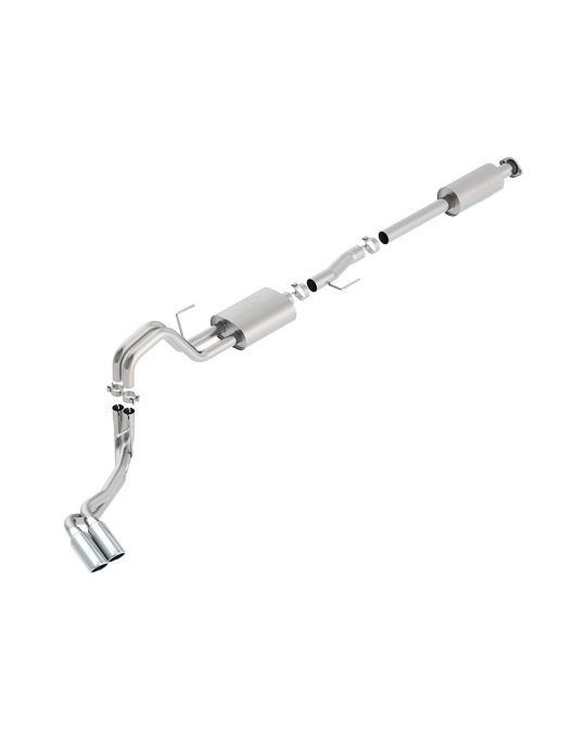 Ford Performance 2.7L 3.5L 5.0L Cat-Back Touring Exhaust System Dual Side Exit With Chrome Plated Stainless Steel Exhaust Tips