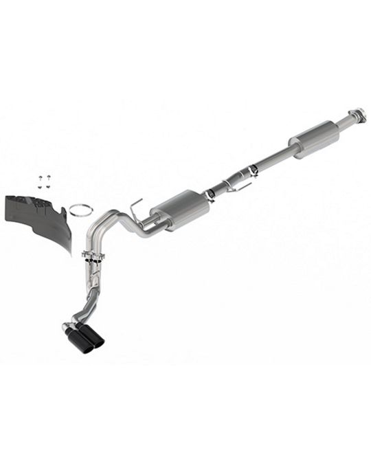 Ford Performance 2.7L 3.5L 5.0L Sport Exhaust With Black Chrome Tips Side Exit