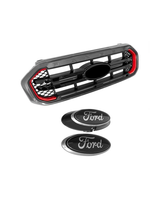 Ford Performance Tremor Grille With Front And Rear Smoked Ford Oval Emblems