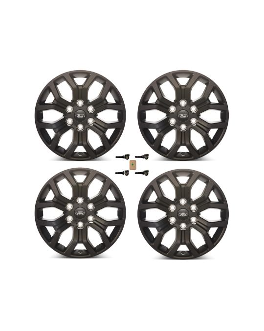 Ford Performance 18x7.5-Inch Matte Black Wheels Set Of Four
