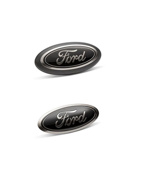 Ford Performance Black Smoked Chrome Oval Emblem Kit For Vehicles Without Camera