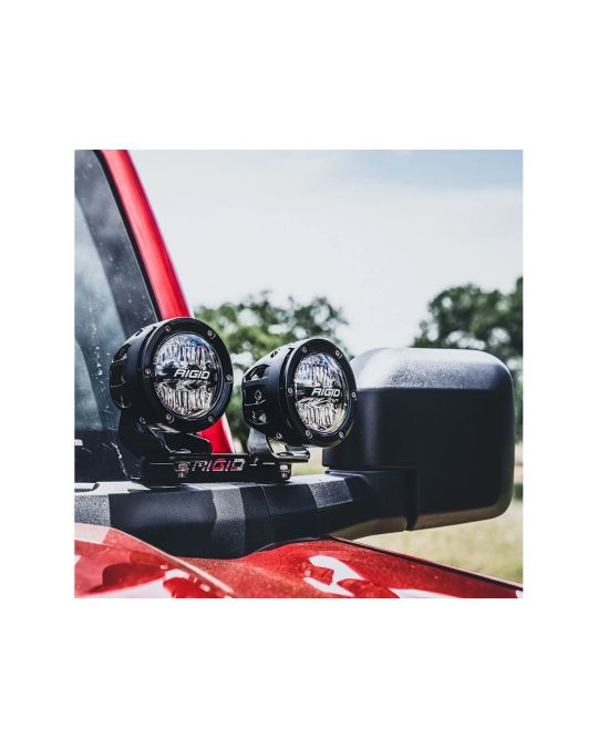 Ford Performance Dual Mirror Mounted 4 Inch Round LED Off Road Lights Rigid 360 Series