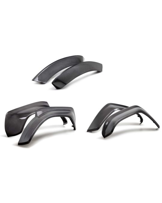 Ford Performance Carbon Fiber Fender And Door Flare Kit For Front And Rear Raptor With Gloss Finish