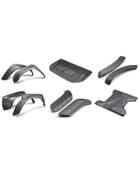 Ford Performance Complete Carbon Fiber Appearance Kit With Wheel Flares Hood Vent Tailgate Panel And Fender Vents For Raptor In Matte Finish