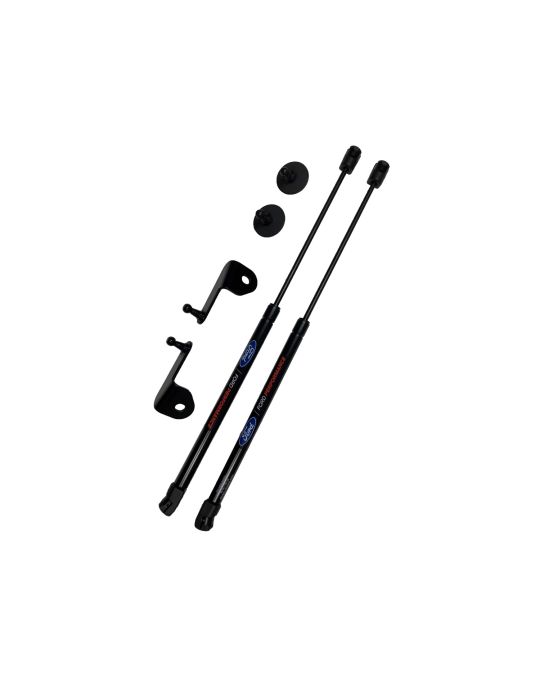 Ford Performance Hood Lift Kit Black With FPP And Ford Blue Oval Logos