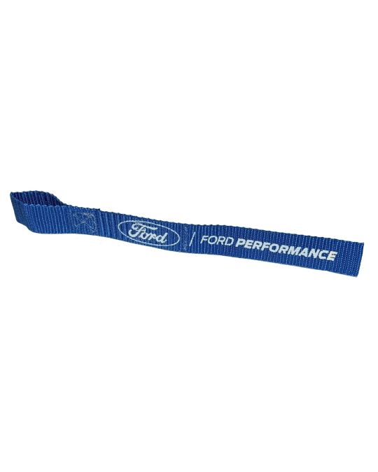 Ford Performance Winch Pull Strap Blue With Ford Performance Logo