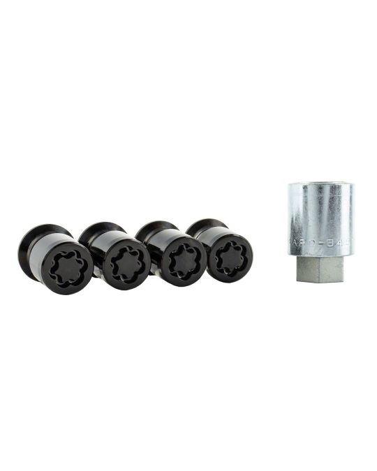 Ford Performance M12x1.5 Black Security Lug Nuts Kit Of 4