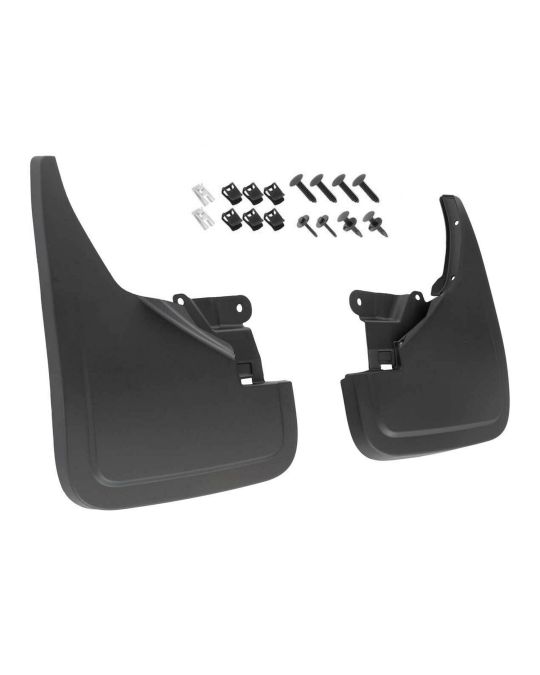 Ford Splash Guards Front Set Molded Black