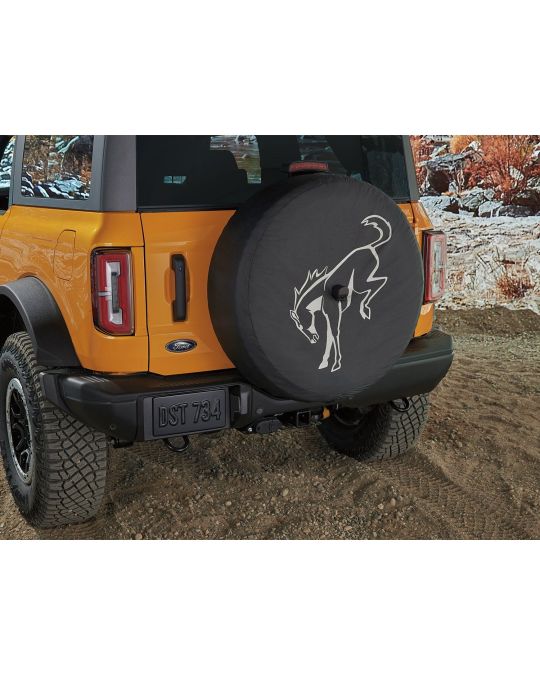Ford Spare Tire Cover Soft 32" Tire Abstract Bronco Cactus Gray