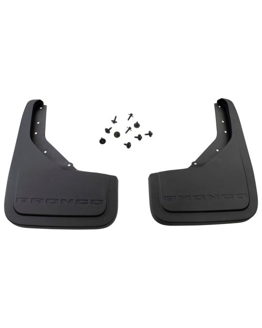 Ford Splash Guards Rear Set Molded Black