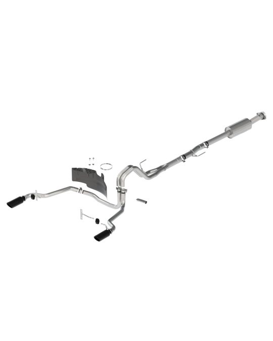 Ford Performance Extreme Exhaust System Rear Exit With Black Exhaust Tips