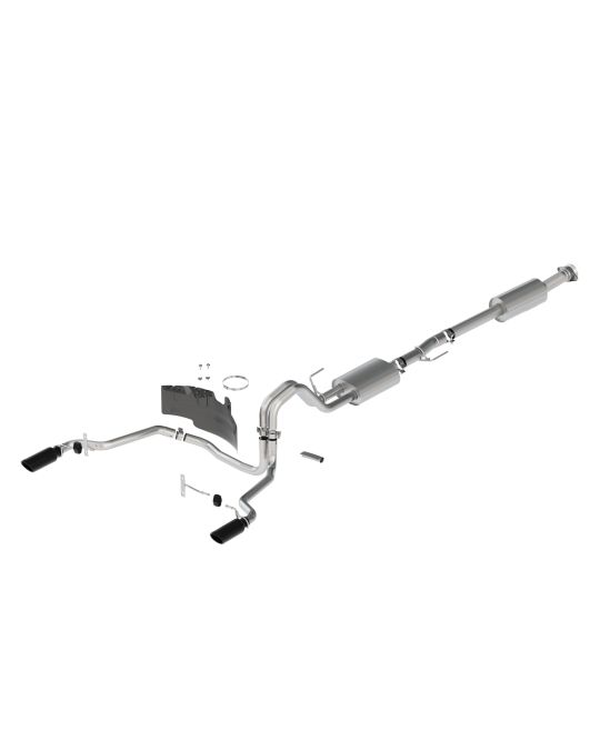Ford Performance Sport Exhaust System Rear Exit With Black Exhaust Tips