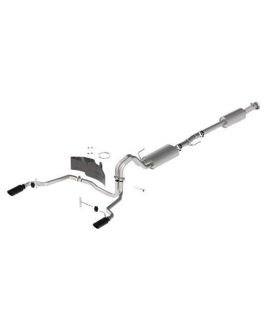 Ford Performance Touring Exhaust System Rear Exit With Black Exhaust Tips