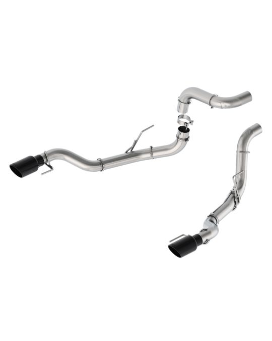 Ford Performance Exhaust Tail Pipes Bumper Exit With Black Chrome Exhaust Tips