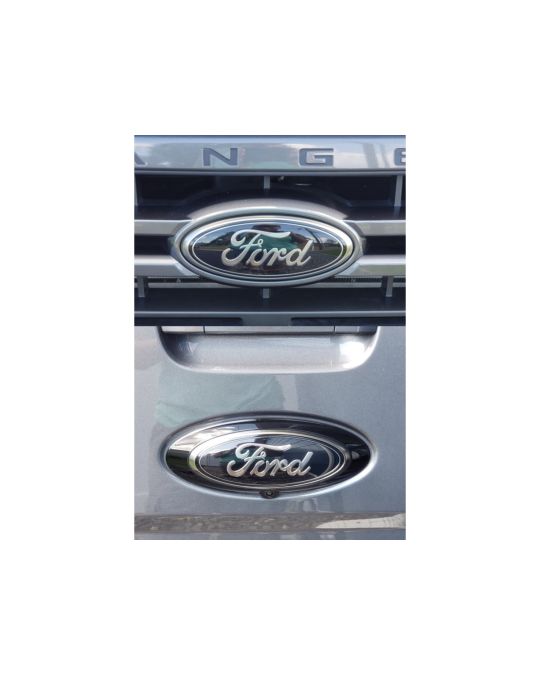 Ford Blacked Out Front Grille And Tailgate Emblems Black Smoke Chrome