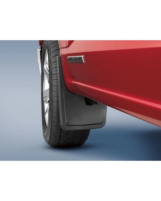 Ford Splash Guards - Front - Molded Carbon Black - W/O Wheel Lip Molding