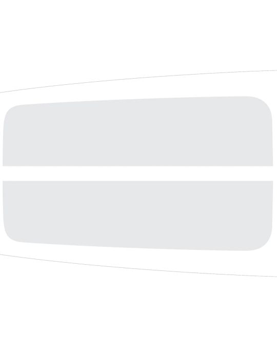 Ford Dual Hood Stripe Graphics Kit Clear Matte