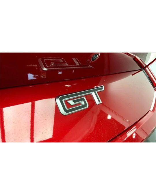 Genuine Ford Chrome & Black GT Rear Deck Lid Emblem