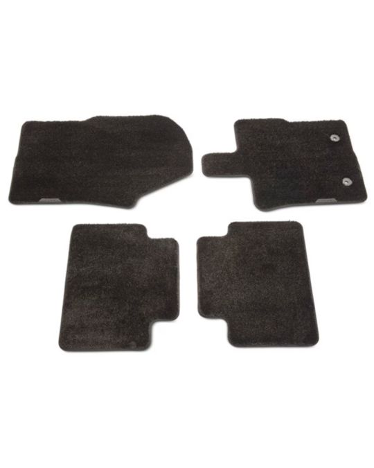 Ford Front And Rear Carpeted Floor Mats Kit Of Four Black With Ranger Logo 60 Ounce