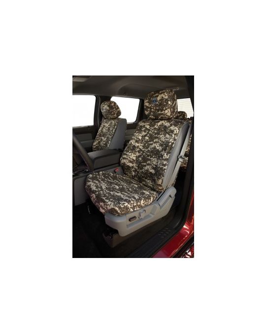 Ford Seat Savers Custom Camouflage Pattern Seat Covers by Covercraft - Front 40-20-40 - Forest Camo
