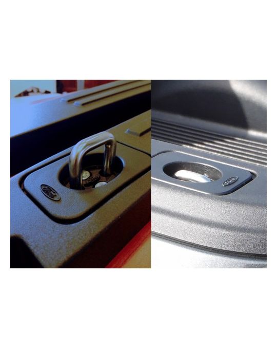 Ford Bed Hooks - Bull Accessories Retractable, Black