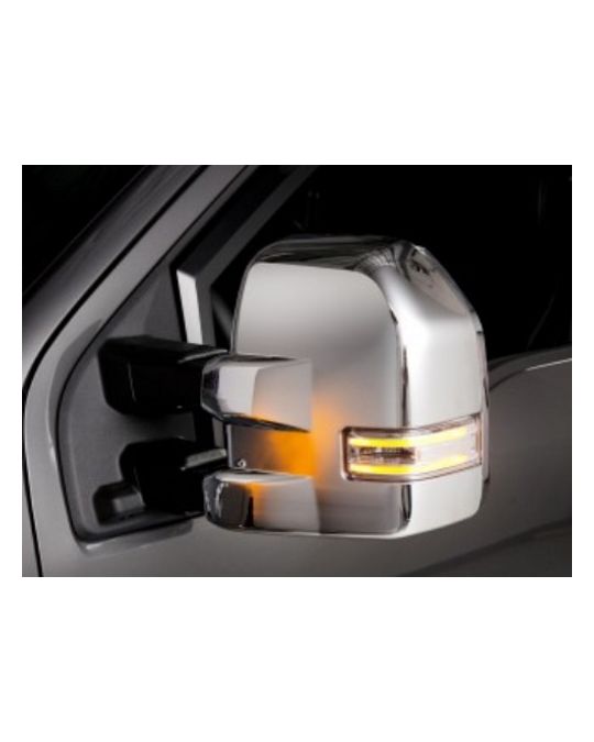 Ford Mirror Caps - Chrome, Dual Sail W/ Trailer Tow