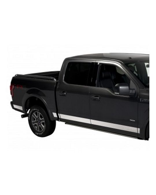 Ford Bodyside Molding Trim Kit - Regular Cab - 6.5' Bed - Stainless Steel
