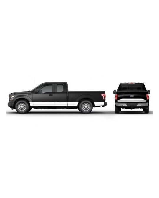 Ford Graphics Kit - Gloss White Two Tone Stripe Kit